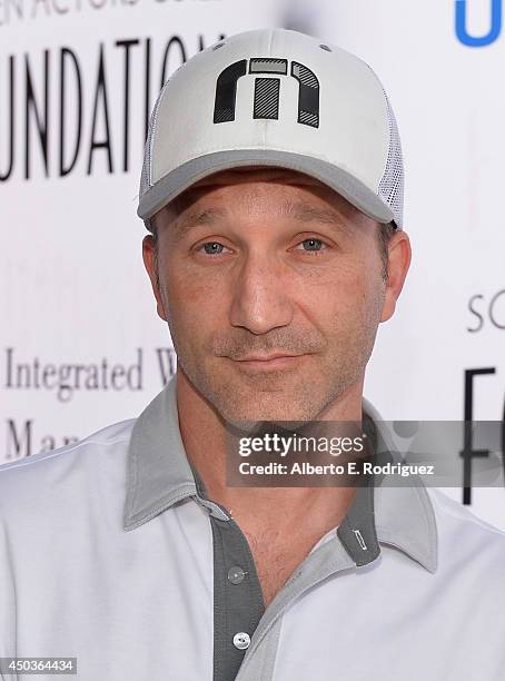 Actor Breckin Meyer attends the Screen Actor's Guild Foundation's 5th Annual "Actors Fore Actors" Los Angeles Golf Classic at Lakeside Golf Club on...