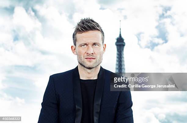 French footballer Yohan Cabaye is photographed for Gala on May 9, 2014 in Paris, France.