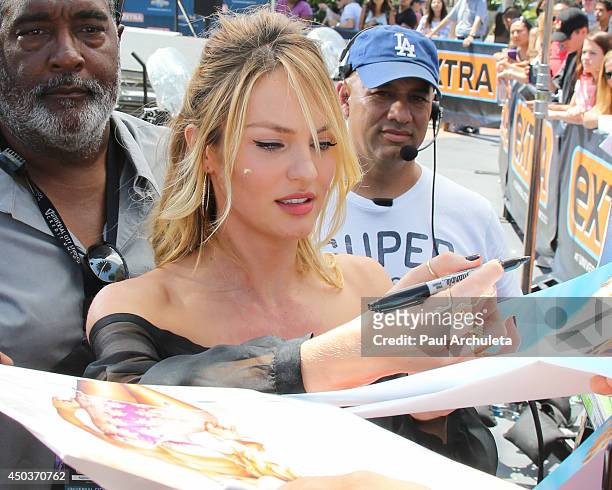 Fashion Model Candice Swanepoel is sighted In Los Angeles on June 9, 2014 in Los Angeles, California.