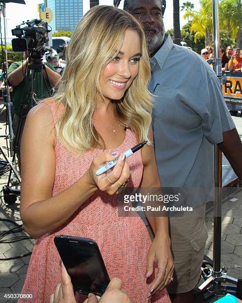 Personality Lauren Conrad is sighted In Los Angeles on June 9, 2014 in Los Angeles, California.