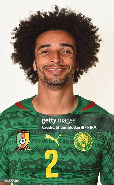 Benoit Assou Ekotto of Cameroon poses during the official FIFA World Cup 2014 portrait session on June 9, 2014 in Vitoria, Brazil.