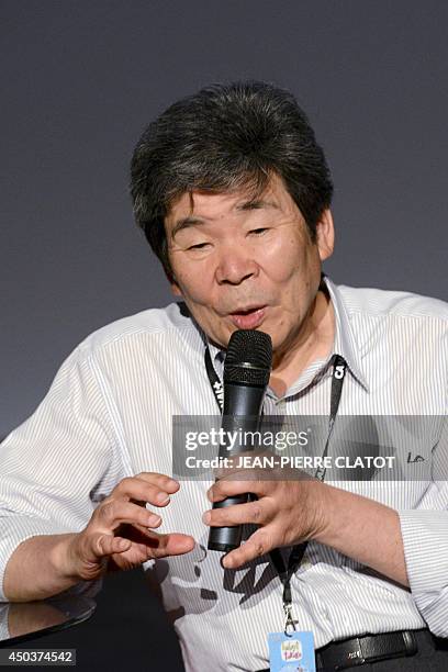 Japanese director Isao Takahata who received a lifetime achievement award known as the "Cristal d'Honneur" at the International Animated Film...