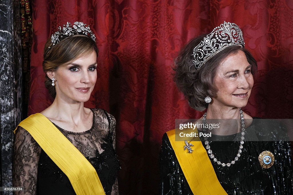 Spanish Royals Host a Dinner With President of Mexico and His Wife