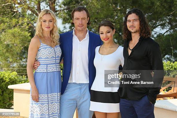 Hannah New, Toby Stephens, Jessica Parker Kennedy and Luke Arnold attend "Black Sails" Photocall at the Grimaldi Forum on June 10, 2014 in...