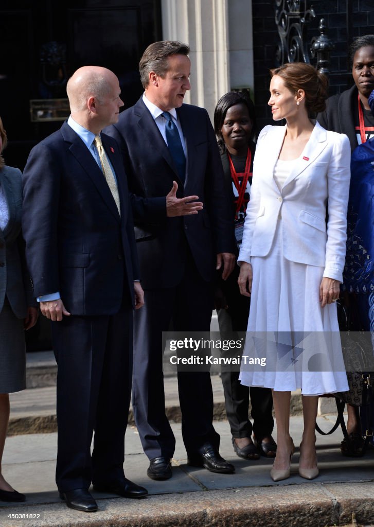 Angelina Jolie Meets David Cameron