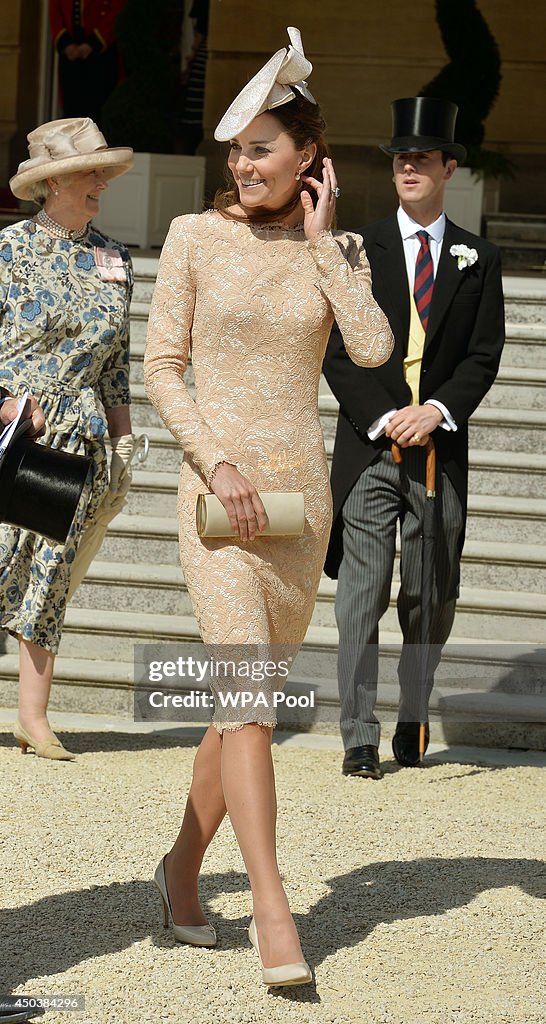 Queen Elizabeth II Holds Garden Party At Buckingham Palace