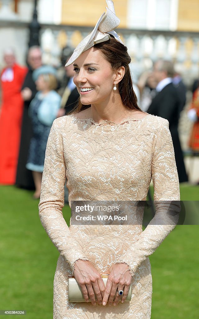 Queen Elizabeth II Holds Garden Party At Buckingham Palace