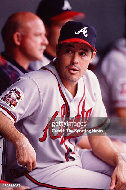 Greg Maddux of the Atlanta Braves during the game against the Baltimore Orioles at Oriole Park at Camden Yards on July 15, 2000 in Baltimore,...