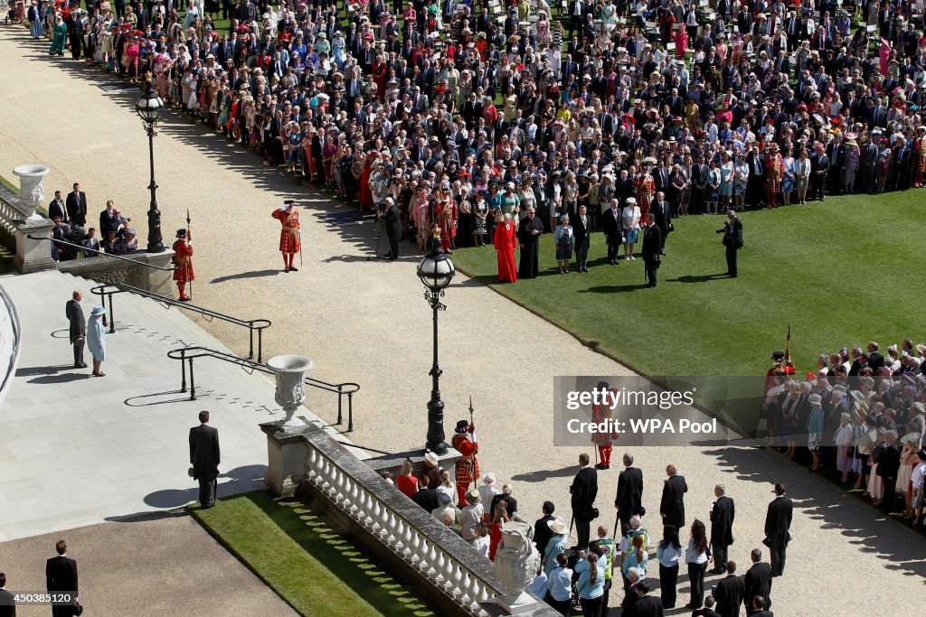 Queen Elizabeth II Holds Garden Party At Buckingham Palace