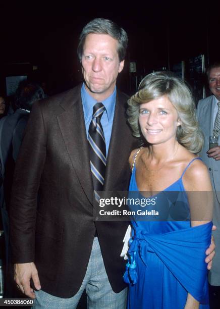 Personality David Hartman and wife Maureen Downey attend the Eighth Annual RFK Pro-Celebrity Tennis Tournament Pre-Party on August 24, 1979 at the...