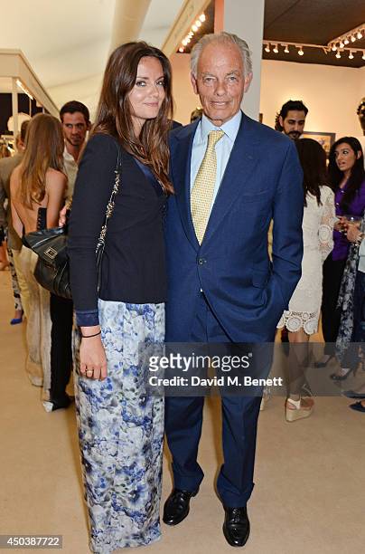Lady Natasha Rufus Isaacs and Marquess of Reading Simon Rufus Isaacs attend the Art Antiques London Gala Evening in aid of Children In Crisis at...