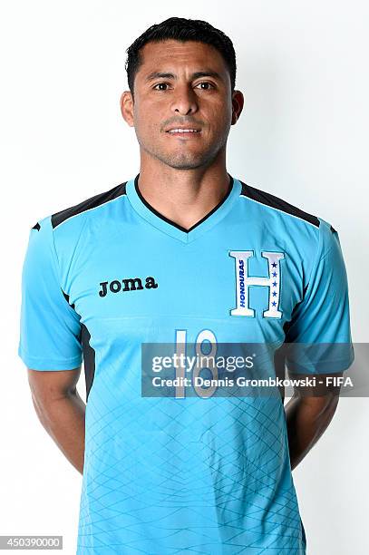 Noel Valladares of Honduras poses during the Official FIFA World Cup 2014 portrait session on June 10, 2014 in Porto Feliz, Brazil.