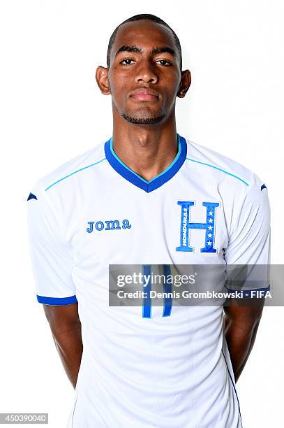 Jerry Bengtson of Honduras poses during the Official FIFA World Cup 2014 portrait session on June 10, 2014 in Porto Feliz, Brazil.