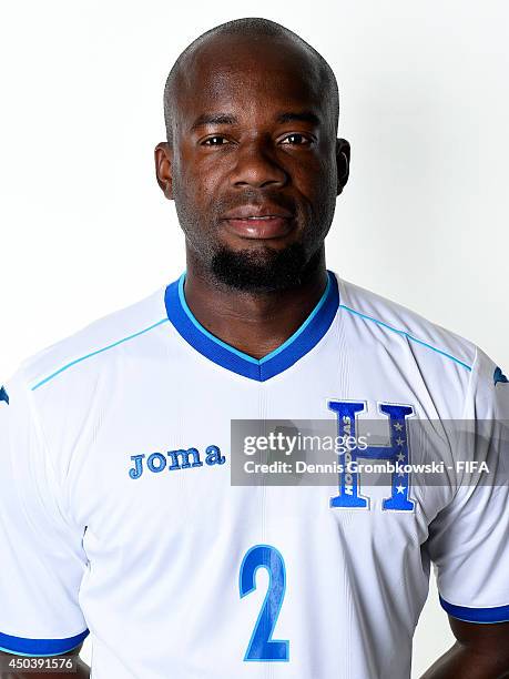 Osman Chavez of Honduras poses during the Official FIFA World Cup 2014 portrait session on June 10, 2014 in Porto Feliz, Brazil.
