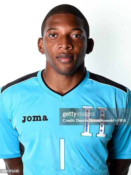 Luis Lopez of Honduras poses during the Official FIFA World Cup 2014 portrait session on June 10, 2014 in Porto Feliz, Brazil.