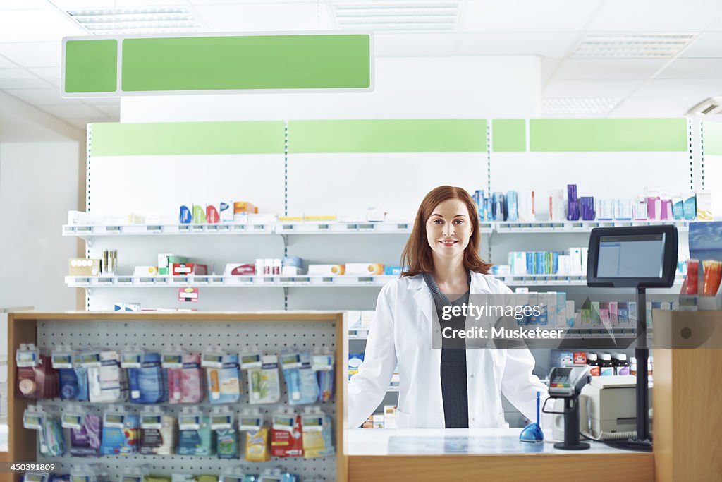 Female pharmacist