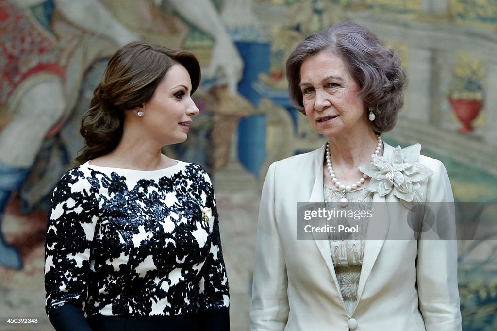 Spanish Royals Host a Reception For the President of Mexico and His Wife