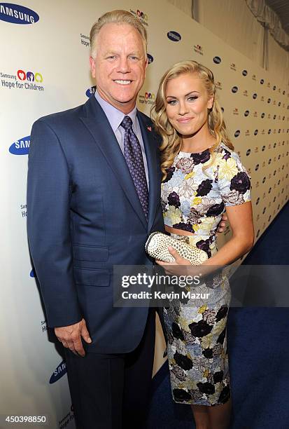 Boomer Esiason and Sydney Esiason attend the Samsung Hope For Children Gala 2014 at Cipriani Wall Street on June 10, 2014 in New York City.