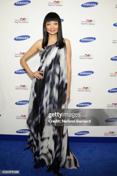 Model Irena Pantaeva attends the Samsung Hope For Children Gala 2014 on June 10, 2014 in New York City.