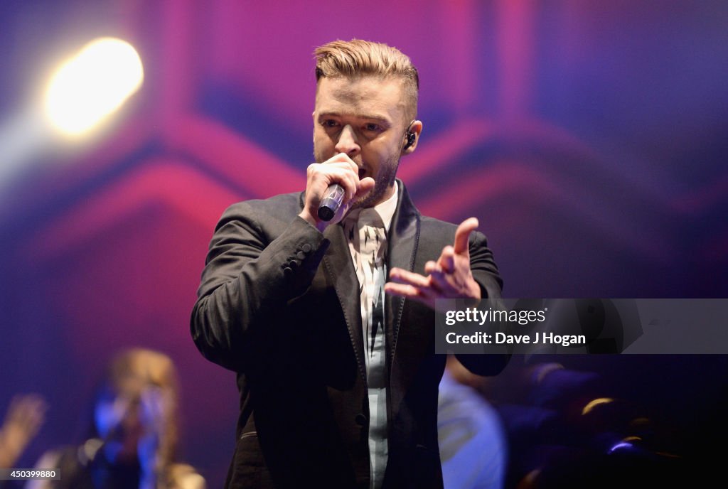 Justin Timberlake Performs At The 02 Arena