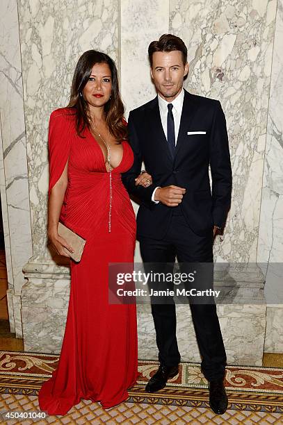 Model Alex Lundqvist and Keytt Lundqvist attend the amfAR Inspiration Gala New York 2014 at The Plaza Hotel on June 10, 2014 in New York City.