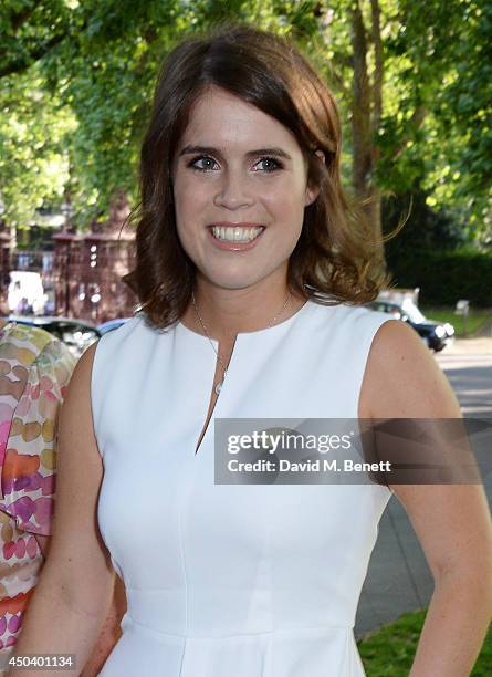 Princess Eugenie of York attends the Art Antiques London Gala Evening in aid of Children In Crisis at Kensington Gardens on June 10, 2014 in London,...