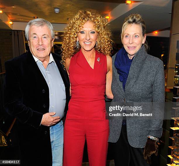 Photographer Terry O'Neill , Kelly Hoppen and Laraine Ashton attend the launch of Kelly Hoppen MBE's new book Design Masterclass at Belgraves Hotel...