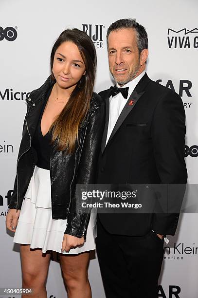 Catie Cole and Designer Kenneth Cole attend the amfAR Inspiration Gala New York 2014 at The Plaza Hotel on June 10, 2014 in New York City.