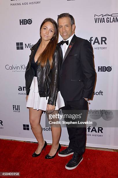 Catie Cole and Designer Kenneth Cole attend the amfAR Inspiration Gala New York 2014 at The Plaza Hotel on June 10, 2014 in New York City.