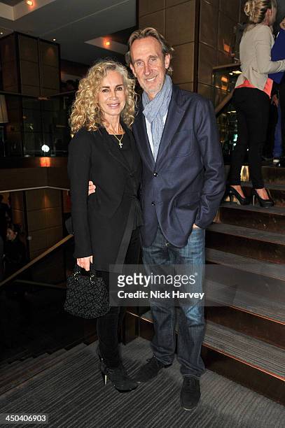 Mike Rutherford and Angie Rutherford attend the launch of Kelly Hoppen's new book 'Design Masterclass' at Belgraves Hotel on November 18, 2013 in...