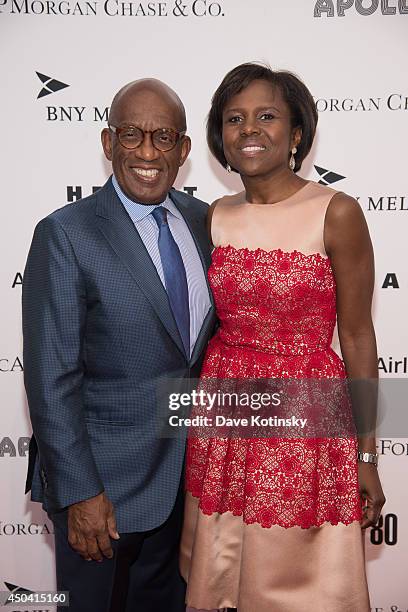 Al Roker and Deborah Roberts attend the Apollo Spring Gala and 80th Anniversary Celebration at The Apollo Theater on June 10, 2014 in New York City.