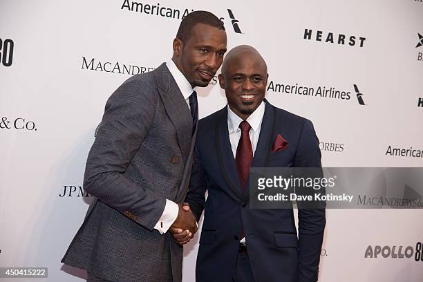 Leon Robinson and Wayne Brady attends the Apollo Spring Gala and 80th Anniversary Celebration at The Apollo Theater on June 10, 2014 in New York City.