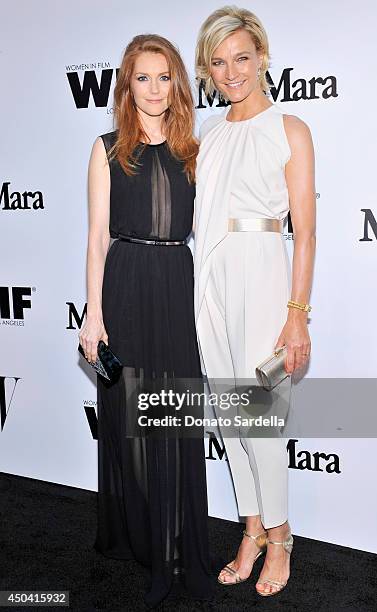 Actress Darby Stanchfield and Max Mara Brand Ambassador Nicola Maramotti attend MaxMara And W Magazine Cocktail Party To Honor The Women In Film...