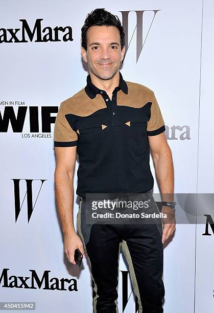 Tv personality George Kotsiopoulos attends MaxMara And W Magazine Cocktail Party To Honor The Women In Film MaxMara Face Of The Future, Rose Byrne at...