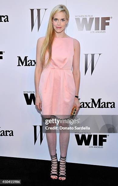 Model Byrdie Bell attends MaxMara And W Magazine Cocktail Party To Honor The Women In Film MaxMara Face Of The Future, Rose Byrne at Chateau Marmont...