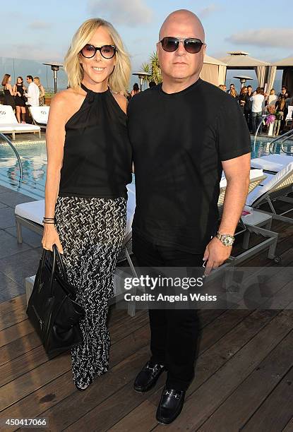 Actor Michael Chiklis and his wife Michelle Moran attend Maria Menounos' book launch party for 'The EveryGirl's Guide To Diet & Fitness' at SIXTY...