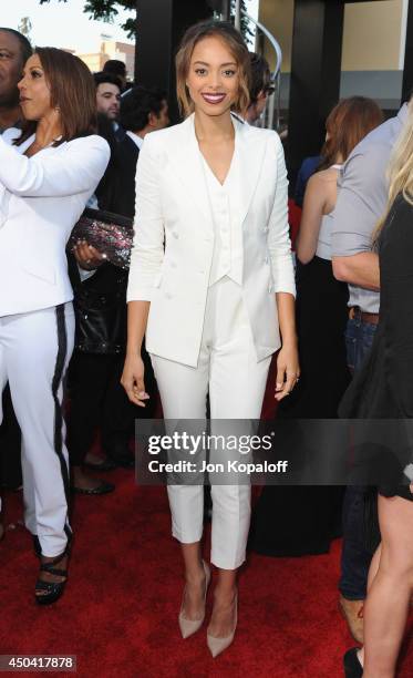 Actress Amber Stevens arrives at the Los Angeles Premiere "22 Jump Street" at Regency Village Theatre on June 10, 2014 in Westwood, California.