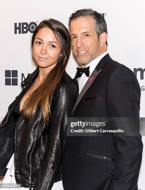 Designer Kenneth Cole and daughter Catie Cole attend the amfAR Inspiration Gala New York 2014 at The Plaza Hotel on June 10, 2014 in New York City.