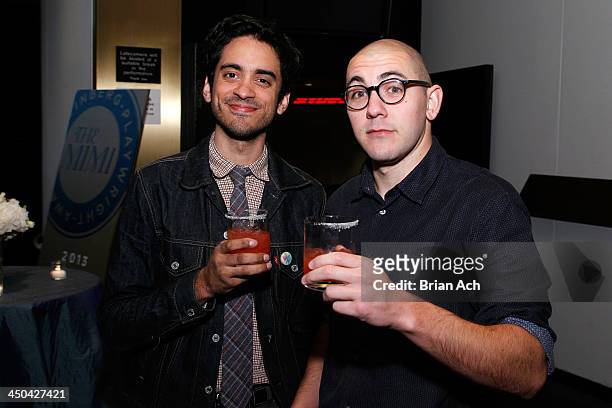 Raky Sastri and Gideon Patinkin attend The 2013 Steinberg Playwright "Mimi" Awards presented by The Harold and Mimi Steinberg Charitable Trust at...