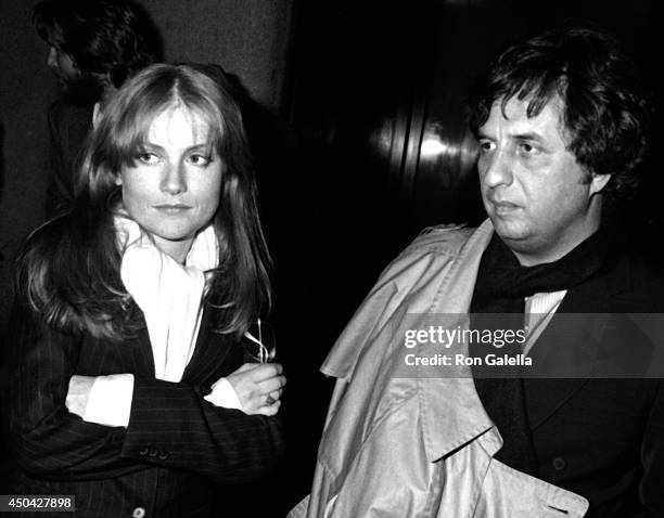 Isabelle Huppert and Michael Cimino attend the premiere of "Heaven's Gate" on November 18, 1980 at Cinema I in New York City.