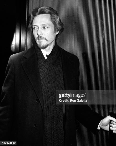 Christopher Walken attends the premiere of "Heaven's Gate" on November 18, 1980 at Cinema I in New York City.