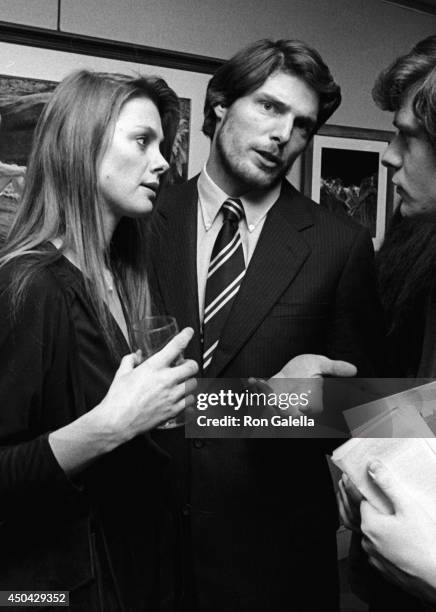 Christopher Reeve and Gae Exton attend John Denver Photo Exhibit on December 1, 1980 at Hammer Galleries in New York City.