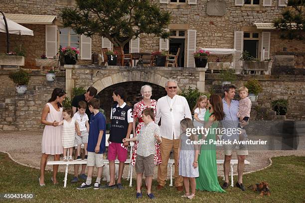 Danish Royal Family of Denmark attends a Photocall at Chateau de Cayx on June 11, 2014 in Luzech, France.