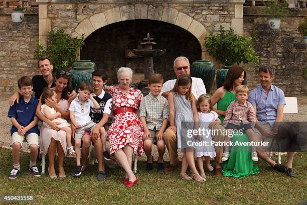 Danish Royal Family of Denmark attends a Photocall at Chateau de Cayx on June 11, 2014 in Luzech, France.