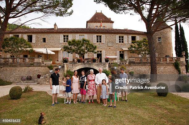 Danish Royal Family of Denmark attends a Photocall at Chateau de Cayx on June 11, 2014 in Luzech, France.