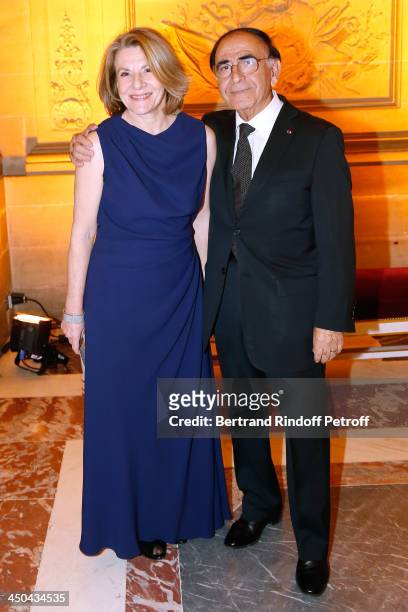 President of the Versailles Castle, Catherine Pegard and Director-General Delegate of Pasteur-Weizmann Robert Parienti attend Pasteur-Weizmann Gala...