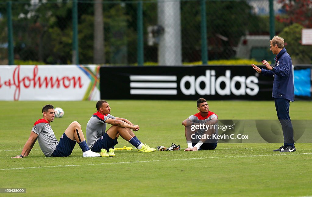 USA Training & Press Conference - 2014 FIFA World Cup