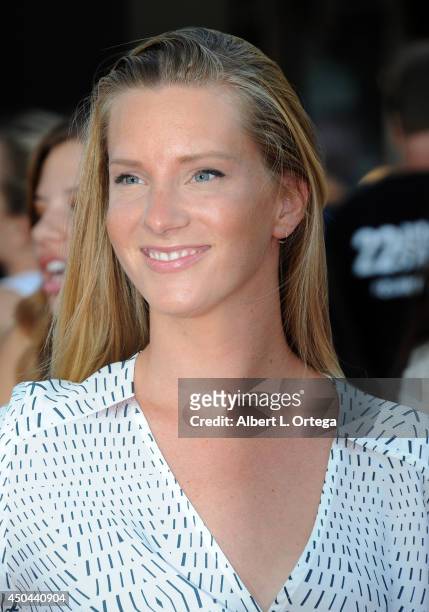 Actress Heather Morris arrives for the Premiere Of Columbia Pictures' "22 Jump Street" held at Regency Village Theatre on June 10, 2014 in Westwood,...
