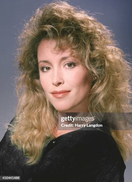 Donna Rice poses for a portrait in 1987 in Los Angeles, California.