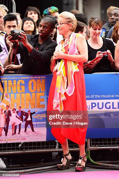 Emma Thompson attends the UK premiere of "Walking On Sunshine" at The Vue West End on June 11, 2014 in London, England.